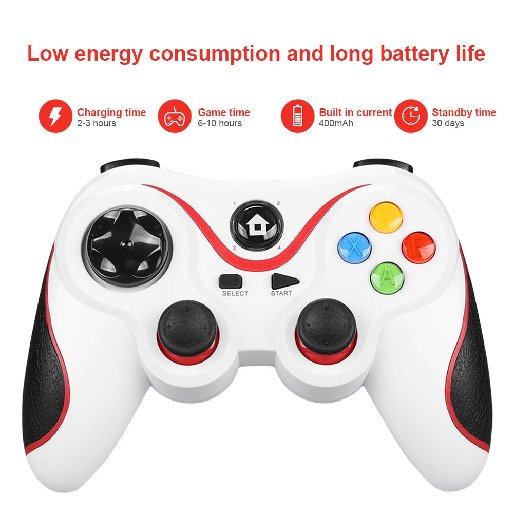 V8 2.4G Wireless Game Controller Gamepad Joystick Dual Vibration Controller Gamepad for AndroidiOSPCPS3SwitchMobile Phone