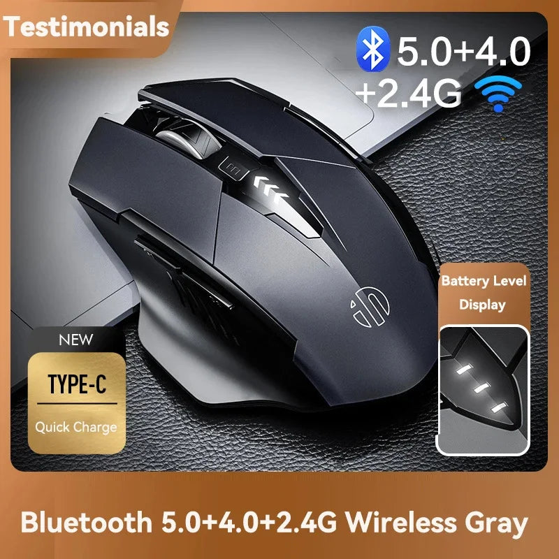 INPHIC F1SF1A1 2.4G Wireless Mouse 500mAh Ergonomic Rechargeable Silent Mouse Office Home Laptop Desktop Computer Universal