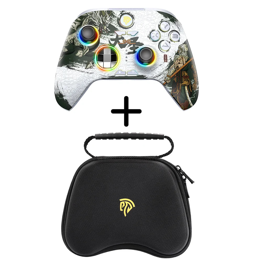 EasySMX X15 Wireless Gamepad Bluetooth Gaming Controller Compatible with PCNSTVPhoneSteam RGB Hall Effect Black Myth Wukong
