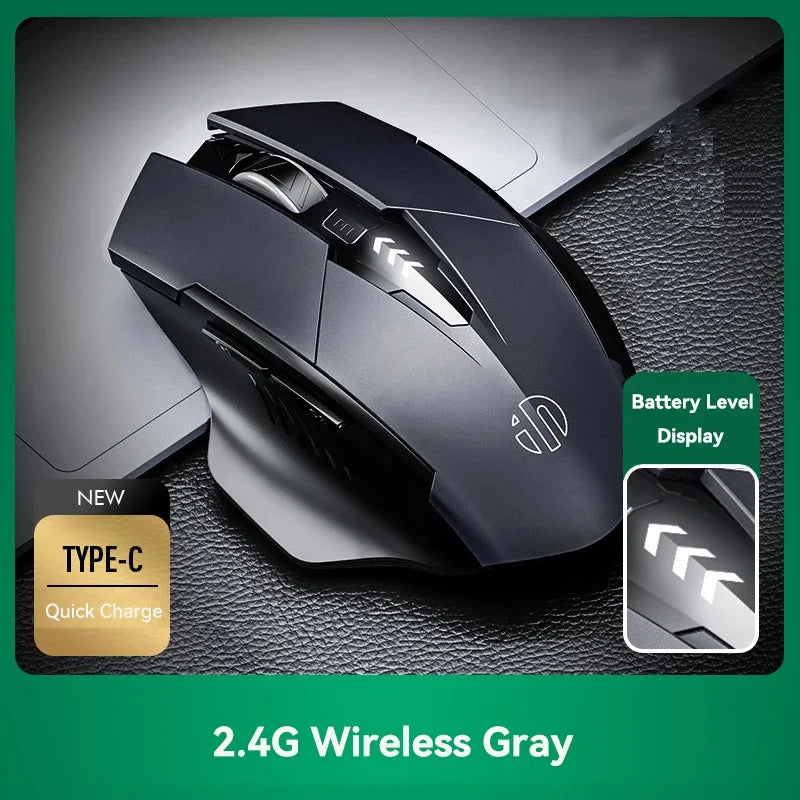 INPHIC F1SF1A1 2.4G Wireless Mouse 500mAh Ergonomic Rechargeable Silent Mouse Office Home Laptop Desktop Computer Universal