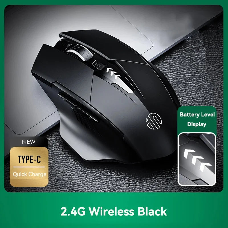 INPHIC F1SF1A1 2.4G Wireless Mouse 500mAh Ergonomic Rechargeable Silent Mouse Office Home Laptop Desktop Computer Universal