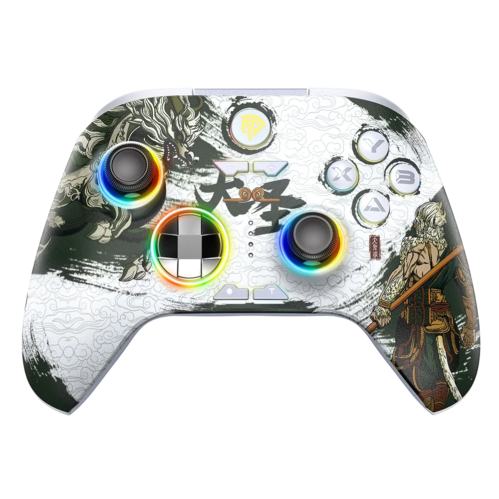 EasySMX X15 Wireless Gamepad Bluetooth Gaming Controller Compatible with PCNSTVPhoneSteam RGB Hall Effect Black Myth Wukong