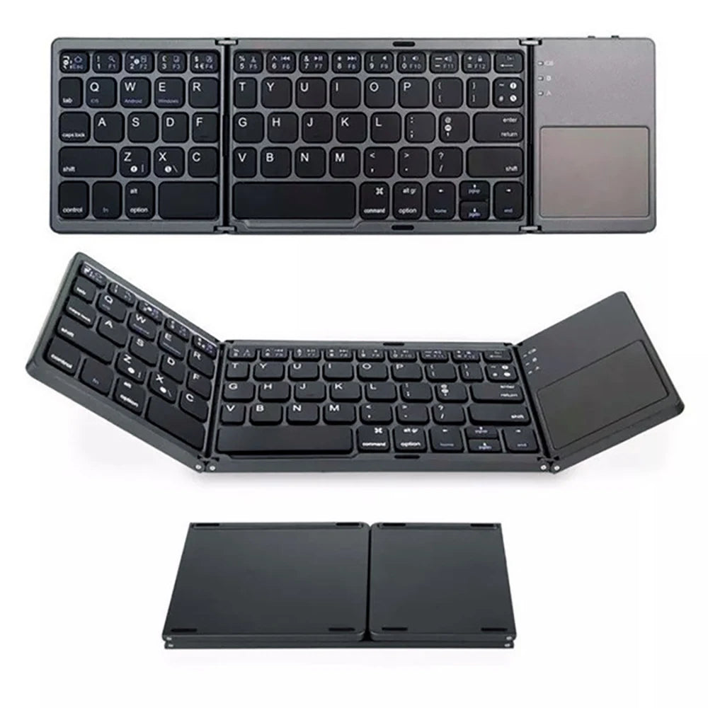 New Folding Keyboard For Xiaomi Samsung iPad Mobile Phones Tablets PC Multiple Devices To Connect Bluetooth Wireless Keyboard