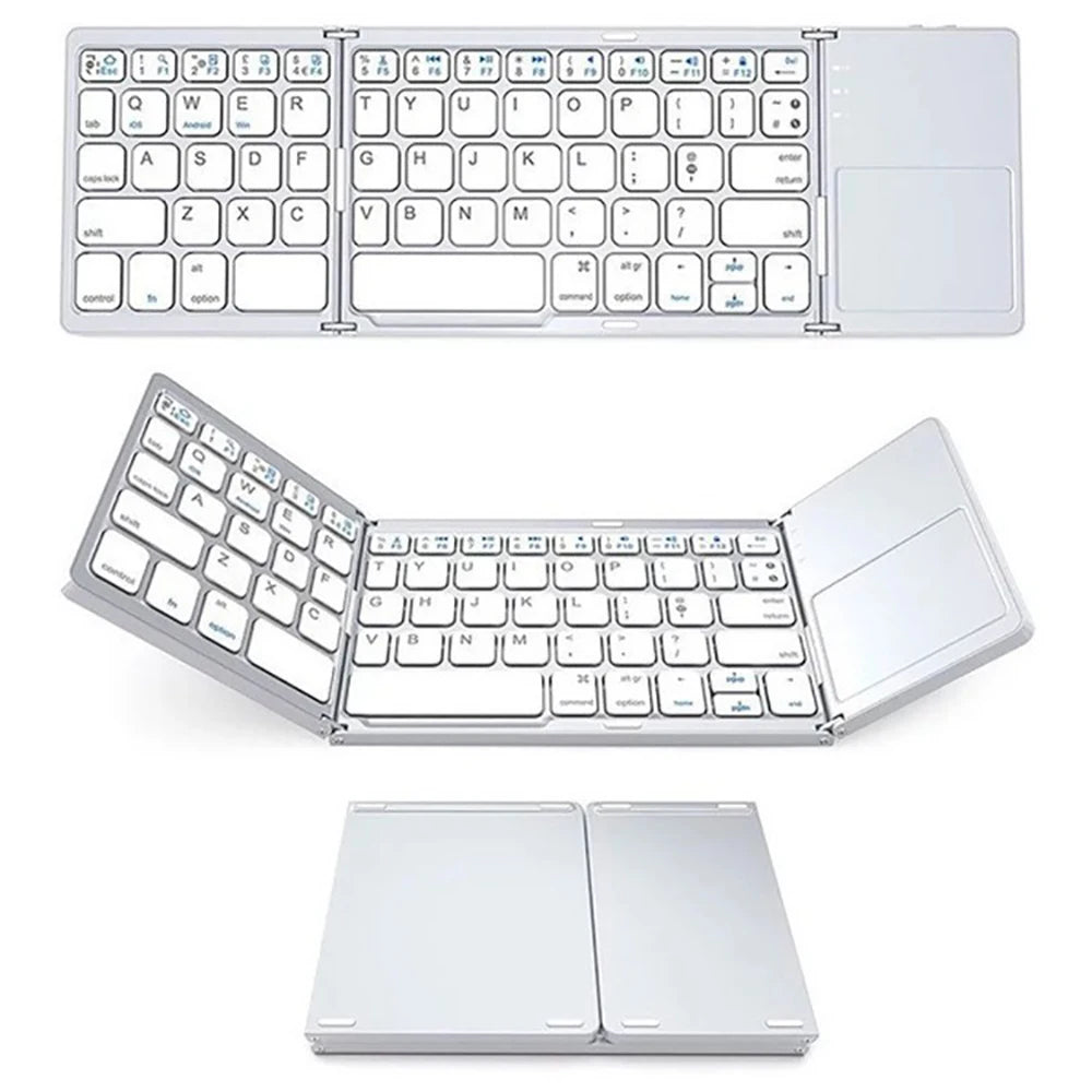 New Folding Keyboard For Xiaomi Samsung iPad Mobile Phones Tablets PC Multiple Devices To Connect Bluetooth Wireless Keyboard